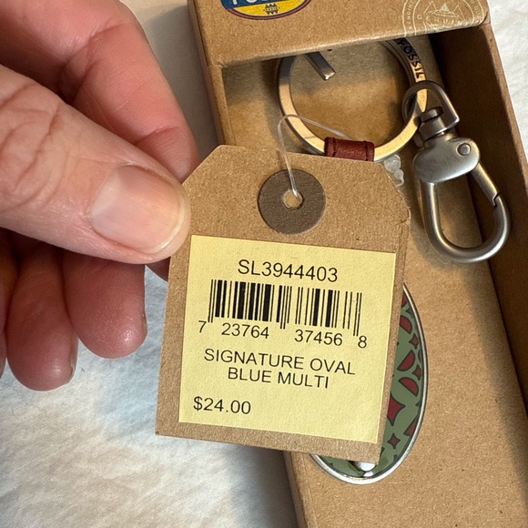 FOSSIL Carabiner Keychain New - Picture 3 of 8